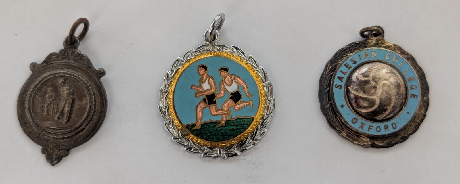 3 x Salesian college oxford football running & cricket pendant\'s 3 x Salesian college oxford football running & cricket pendant\'s