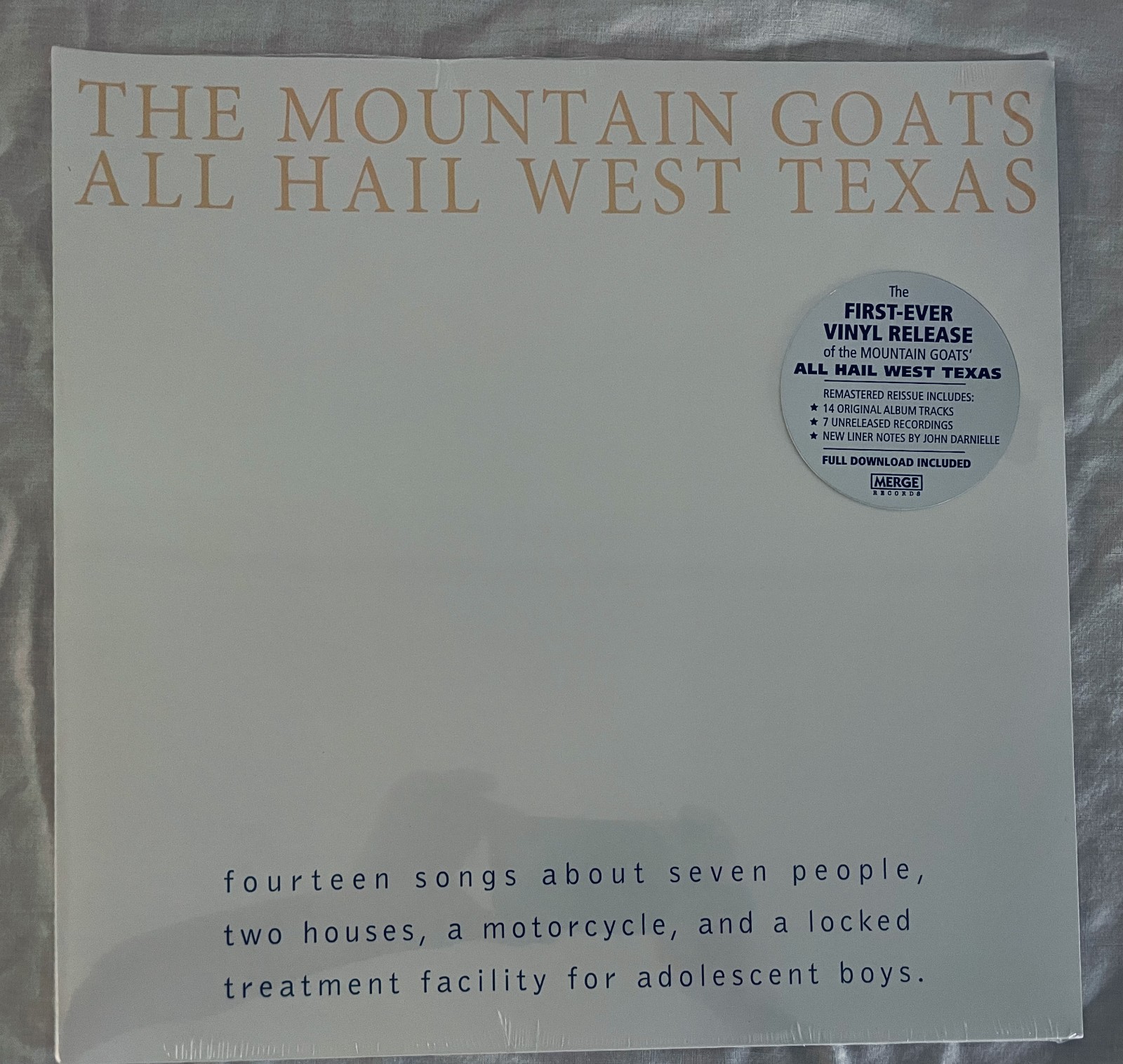 The Mountain Goats All Hail West Texas 2013 Merge Vinyl LP SEALED Remastered NEW