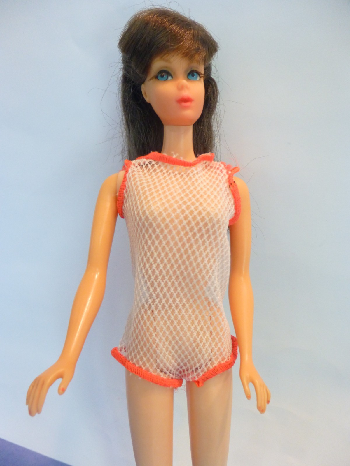 Vintage 1966 Twist n Turn Barbie Doll Japan Swimsuit Cover TNT #1160 Brunette