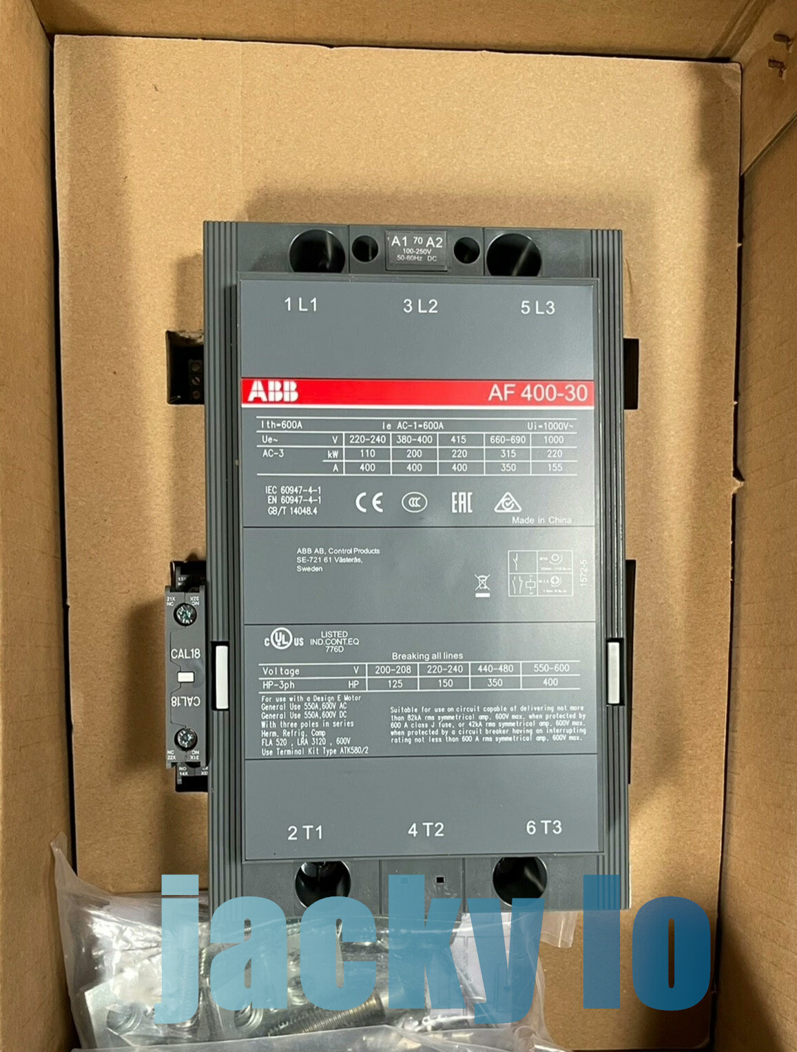 1PC  Brand New IN BOX  ABB AF400-30-11 Contactor In Box #US