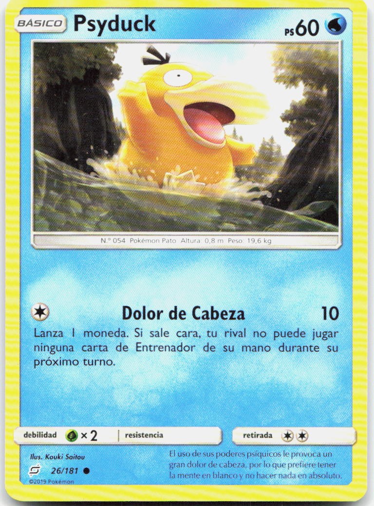 Psyduck 26/181 Common Team Up Pokemon LP