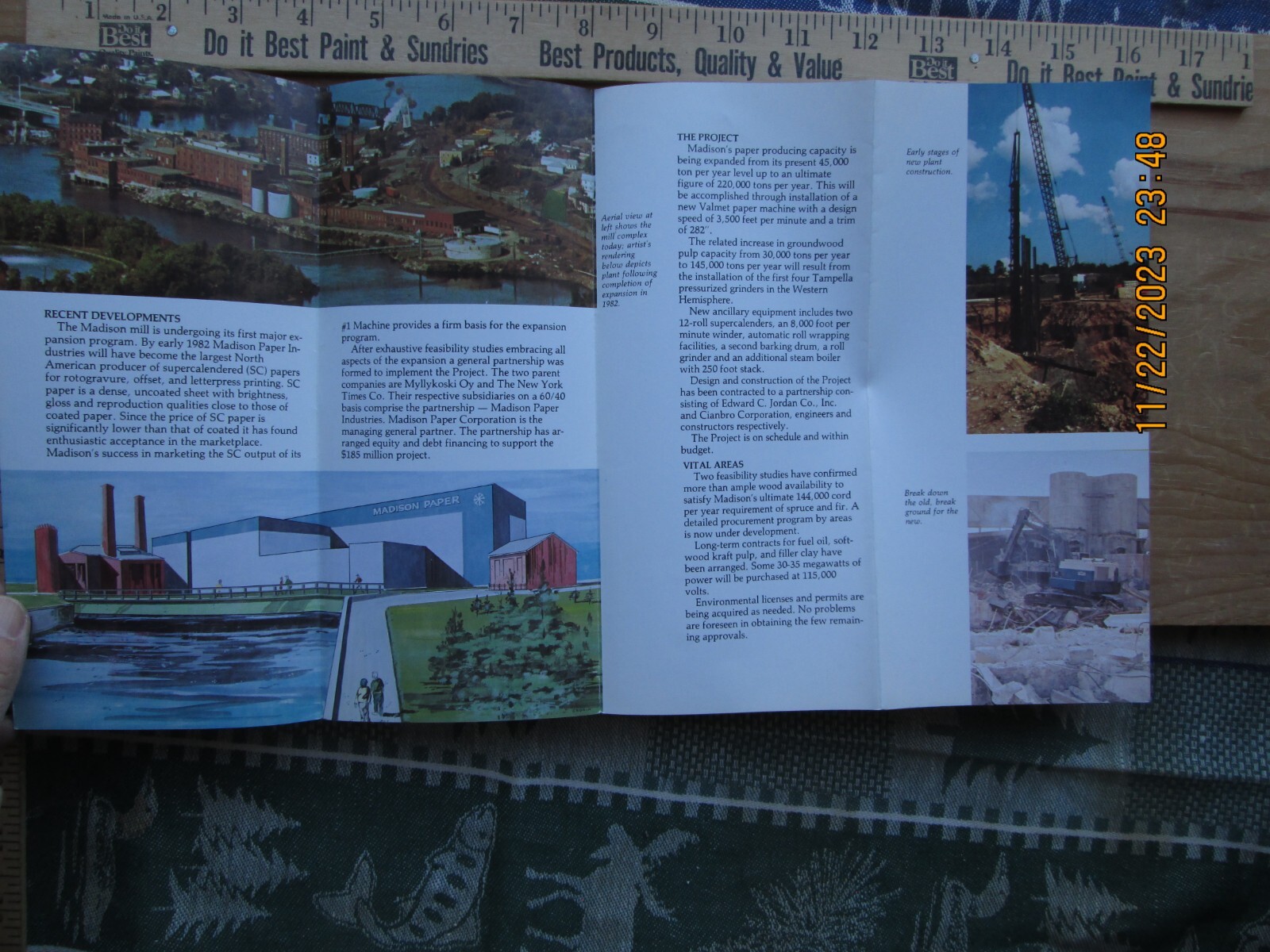 Madison paper industries maine 1980 brochure