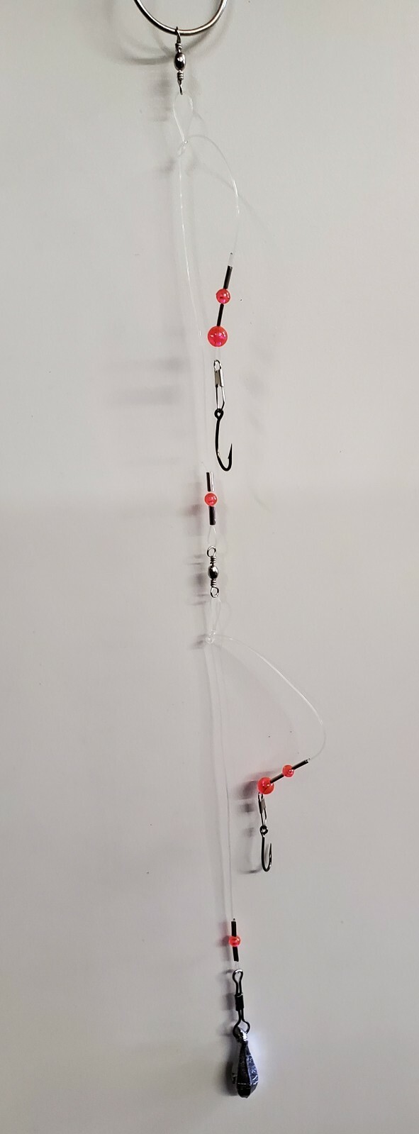 Double Drop Rig with Two #-1 hooks and 1 Ounce Bank Sinker Double Drop Rig with Two #-1 hooks and 1 Ounce Bank Sinker