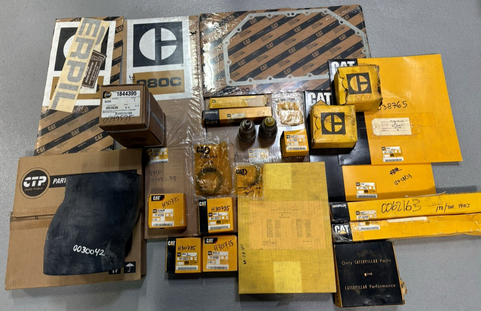 HUGE NOS CAT / Caterpillar Parts, WHOLESALE Lot , Open ,Sealed AUTHENTIC , MISC.