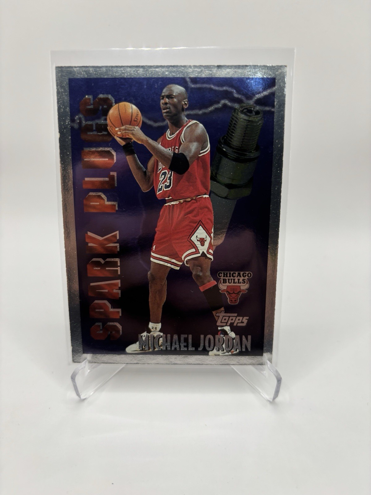 1995-96 Topps - Spark Plugs Michael Jordan #SP2 1995-96 Topps - Spark Plugs Michael Jordan #SP2