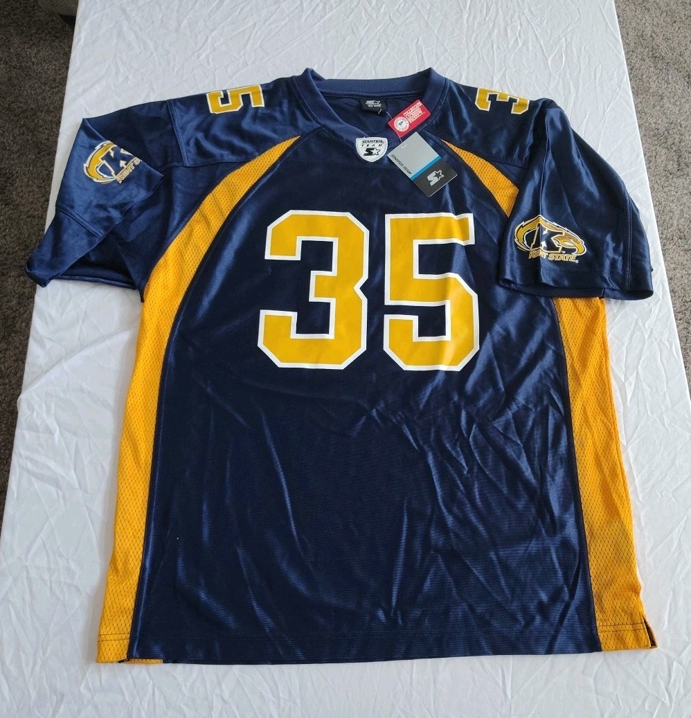 Vintage Kent State Golden Flashes Starter Jersey Size Large NWT