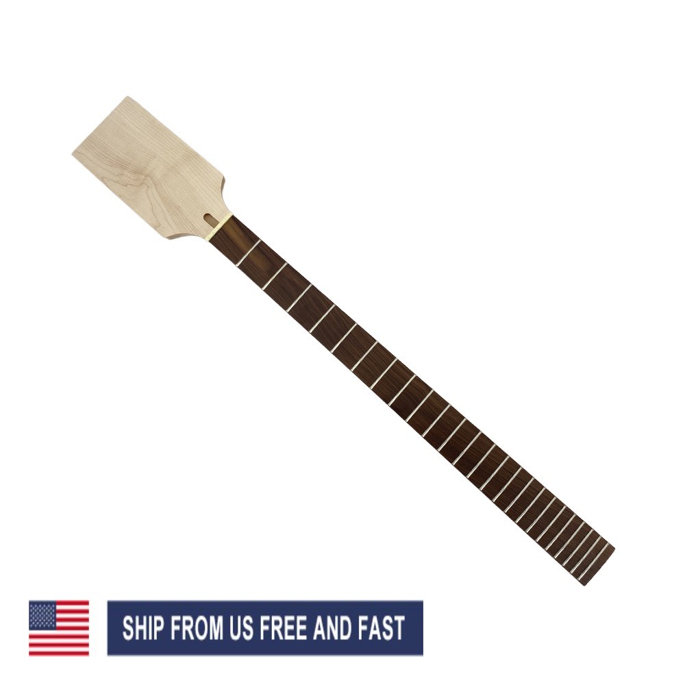Baritone Electric Guitar Neck 24Fret 30inch maple wood Paddle Head Rosewood
