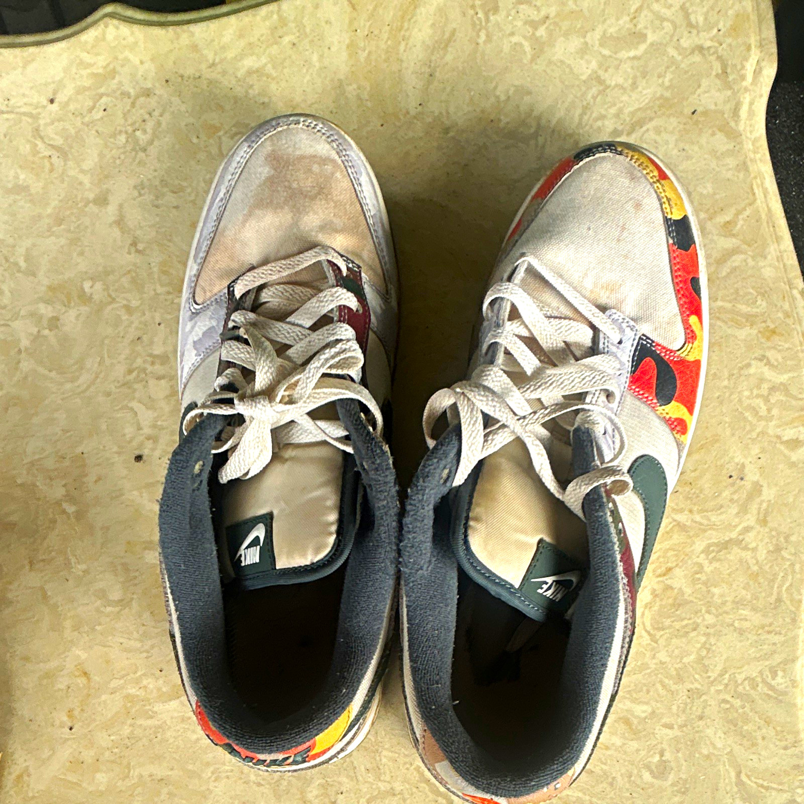 Nike Men’s Low Top Athletic Sneakers Multicolor Camouflage Lace-Up Nike Men’s Low Top Athletic Sneakers Multicolor Camouflage Lace-Up