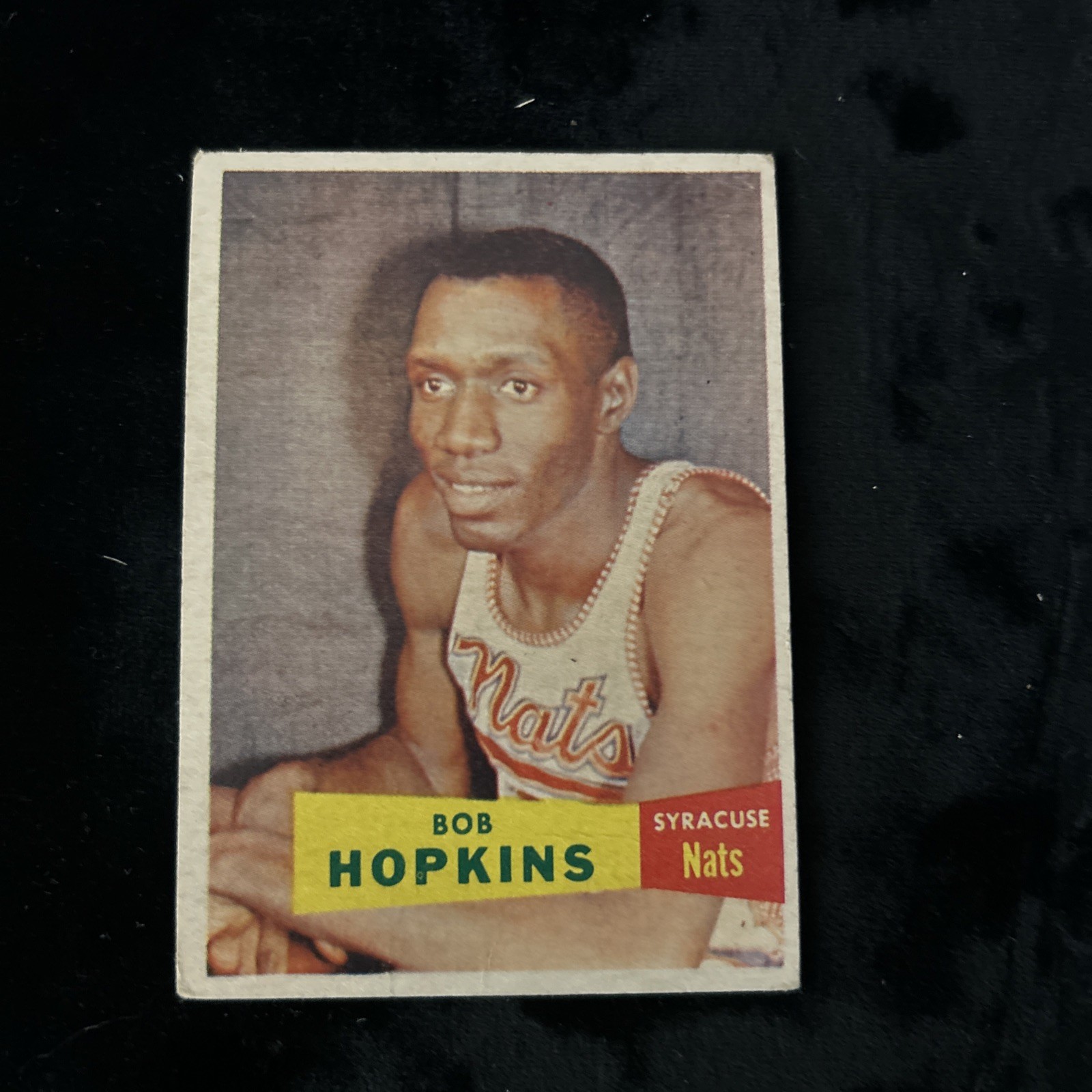 1957-58 Topps Basketball Card # 53 Bob Hopkins *** View detailed images