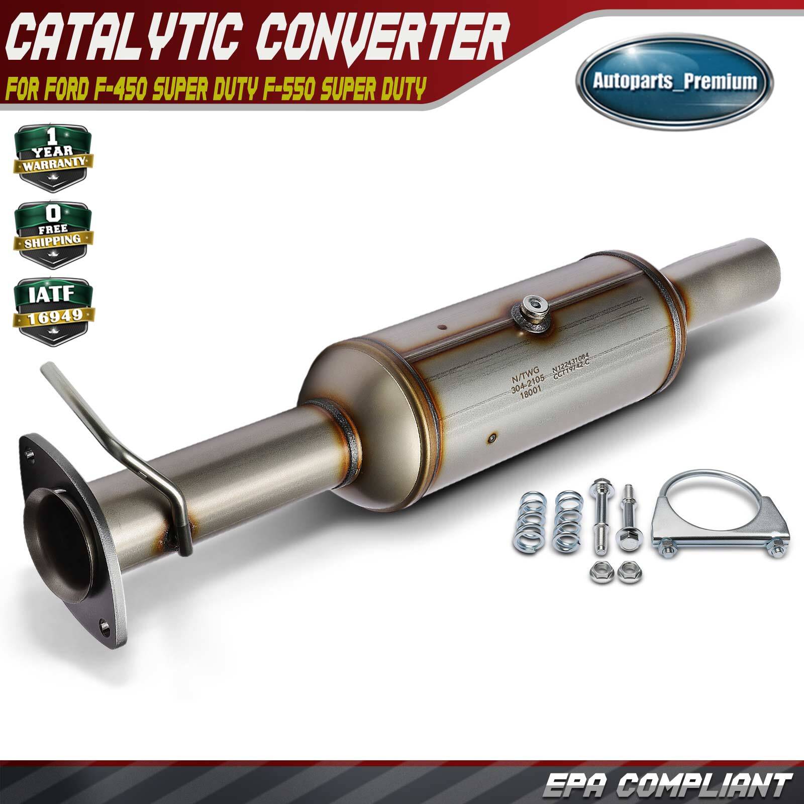Center Catalytic Converter for Ford F-450 F-550 Super Duty 2011-2016 V10 6.8L