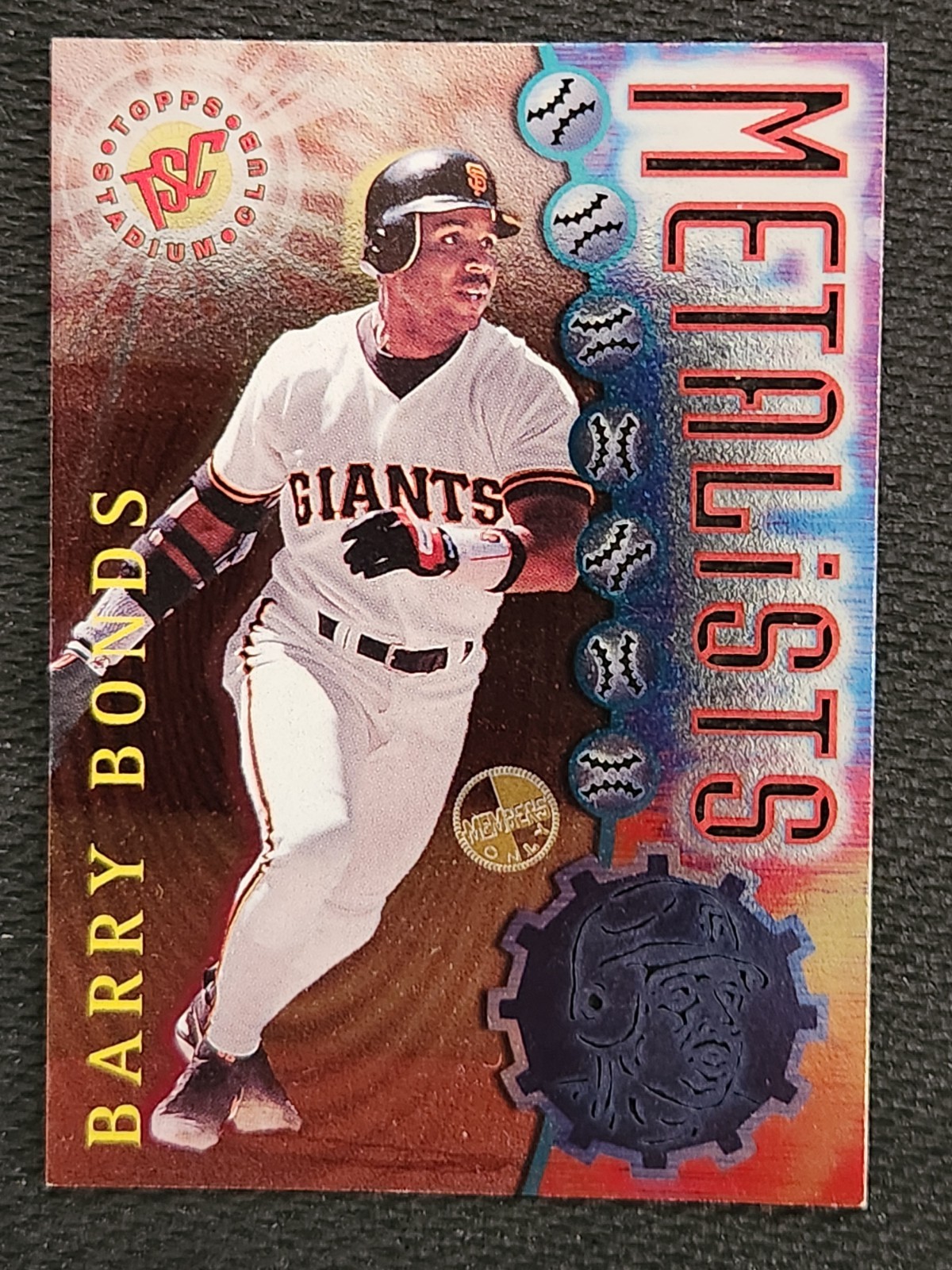 1996 BARRY BONDS Topps Stadium Club Metalists Members Only #M2 Giants