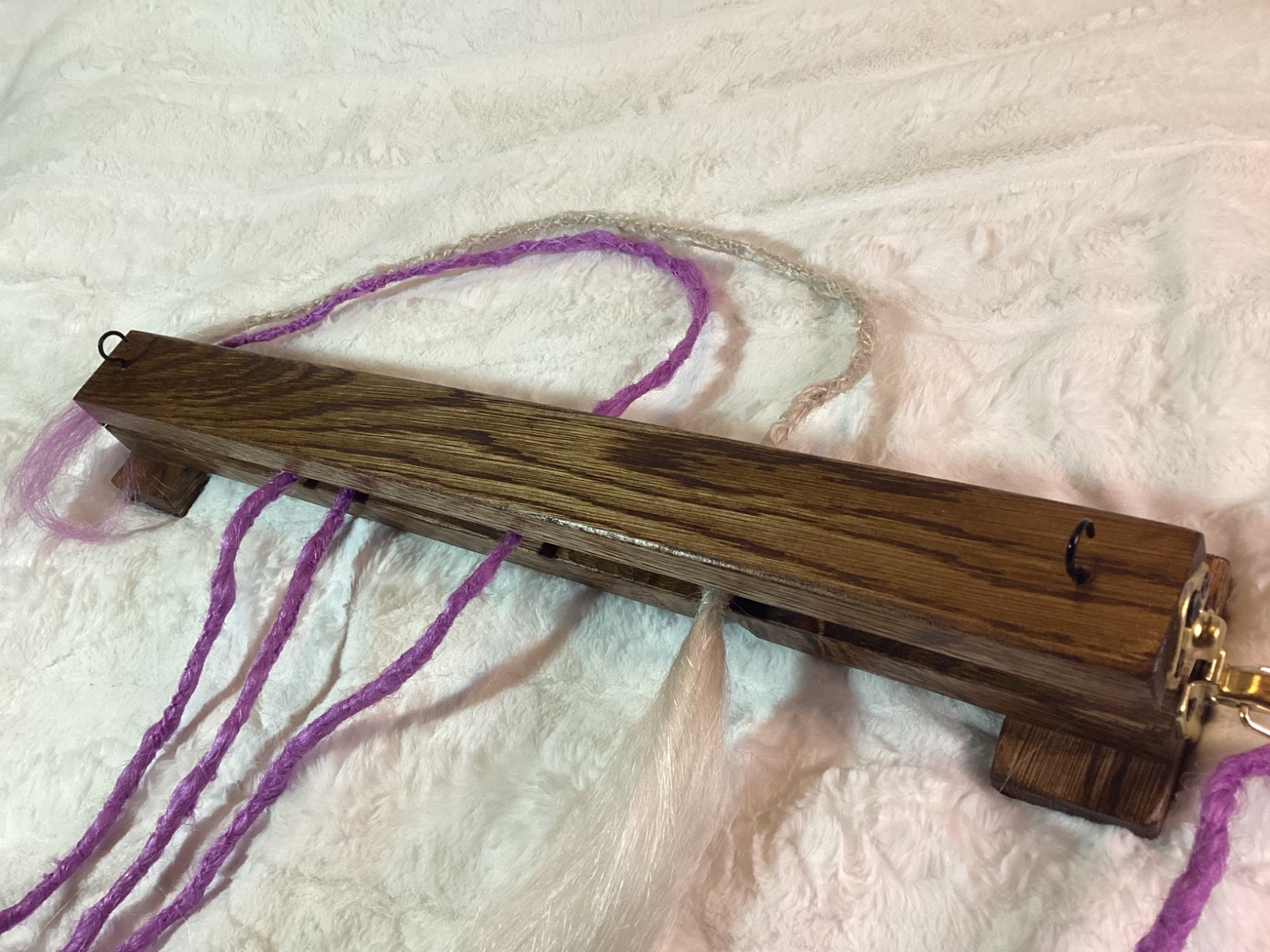 Handmade Hardwood Dreadlock Workstation | Synthetic Dread Extension Table | 22\
