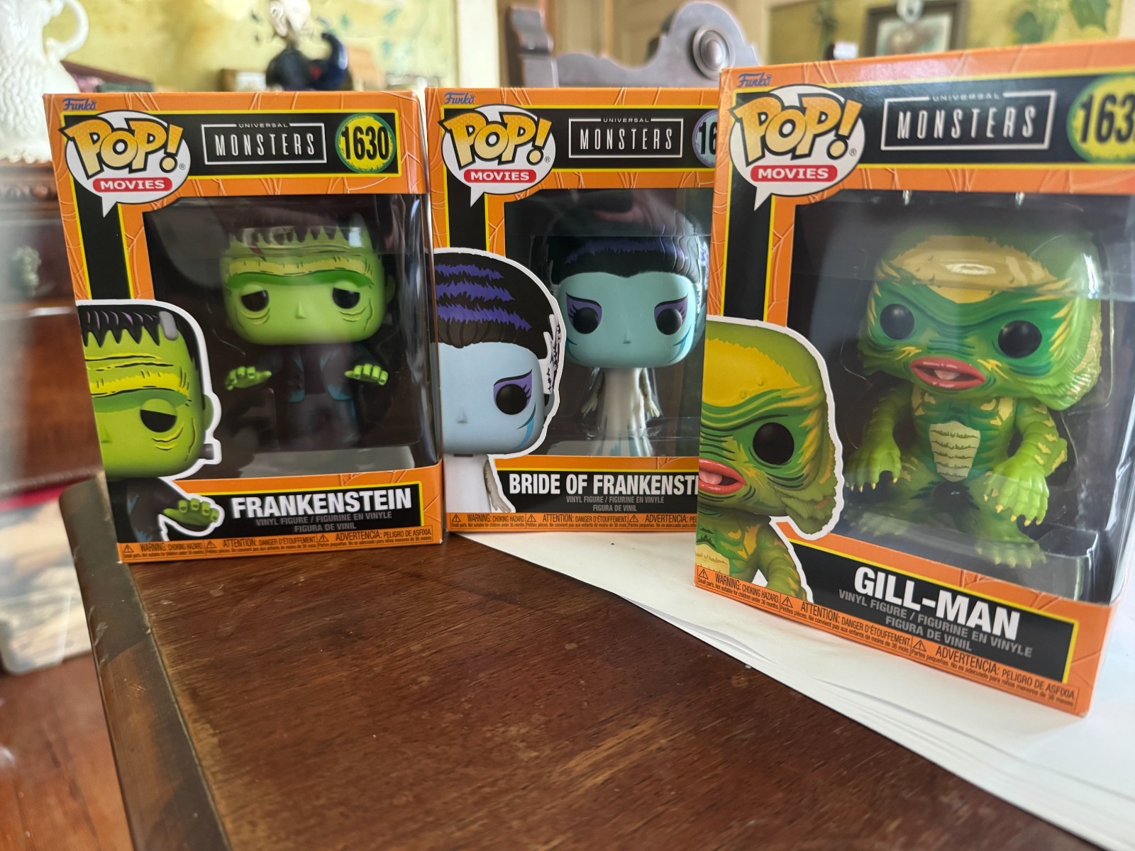 Funko Pop Universal Monsters Set 1630 1631 1632 Frankenstein Bride 