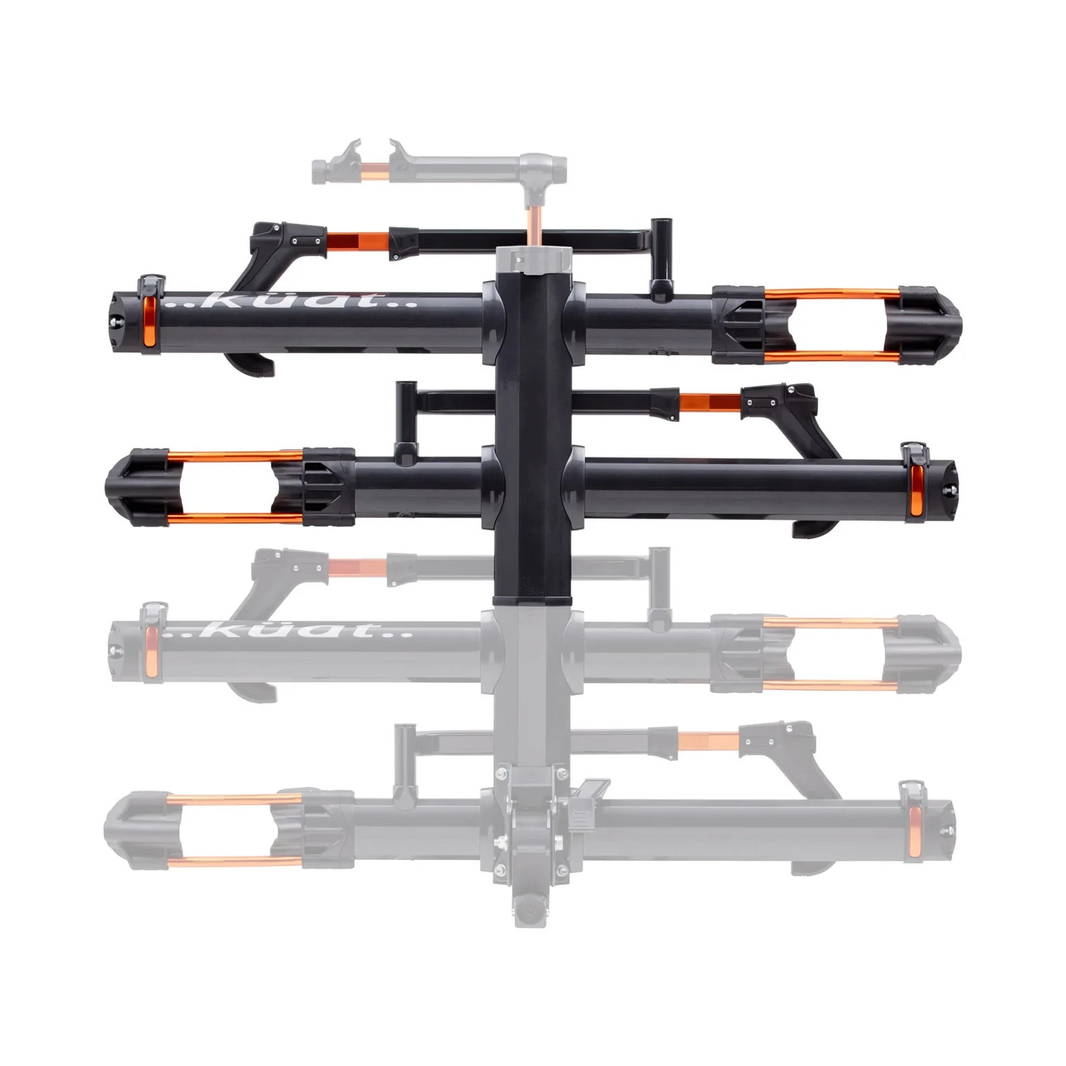Kuat NV 2.0, 2-Bike Add-on Tray Hitch Rack - Gray Orange Anodize Kuat NV 2.0, 2-Bike Add-on Tray Hitch Rack - Gray Orange Anodize
