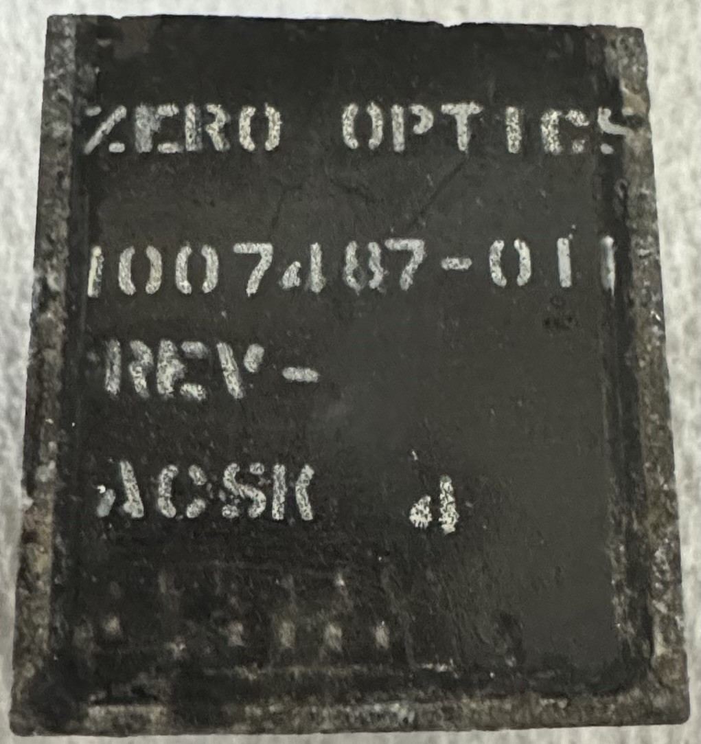 Apollo NASA Flown  AS-202 Zero Optics Power and Servo Assembly Module Serial # 4
