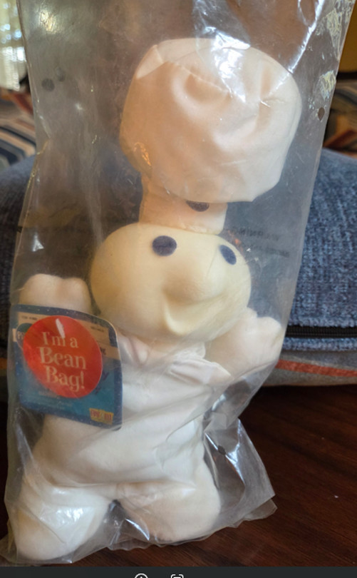 New Pillsbury Doughboy Beanie Baby, 1996, In Original Company Packing