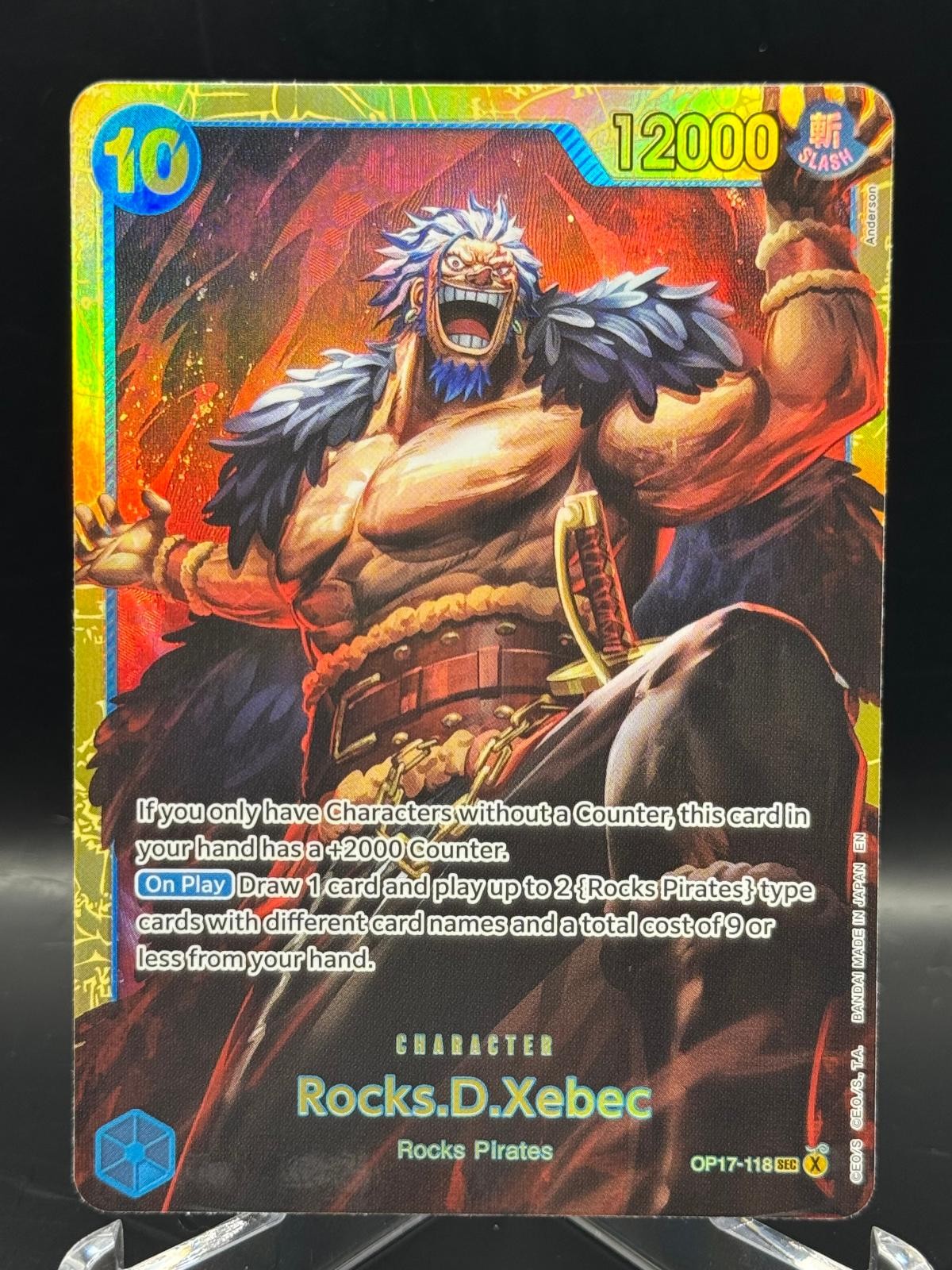 Rocks.D.Xebec (118) OP17-118 The World\'s Strongest Warriors One Piece Foil NM Rocks.D.Xebec (118) OP17-118 The World\'s Strongest Warriors One Piece Foil NM