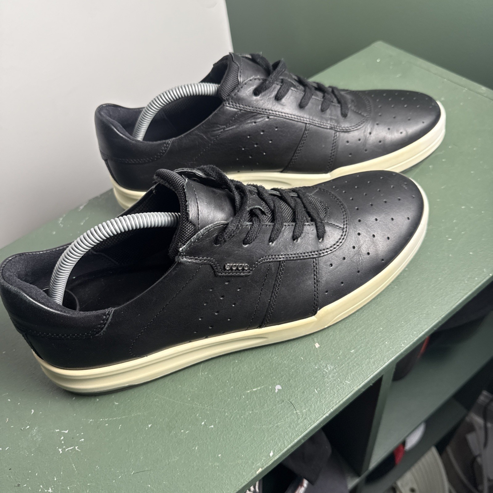 ECCO Jack lace Mens Sneakers size US 10-10.5 /EUR 44 Black Leather ECCO Jack lace Mens Sneakers size US 10-10.5 /EUR 44 Black Leather