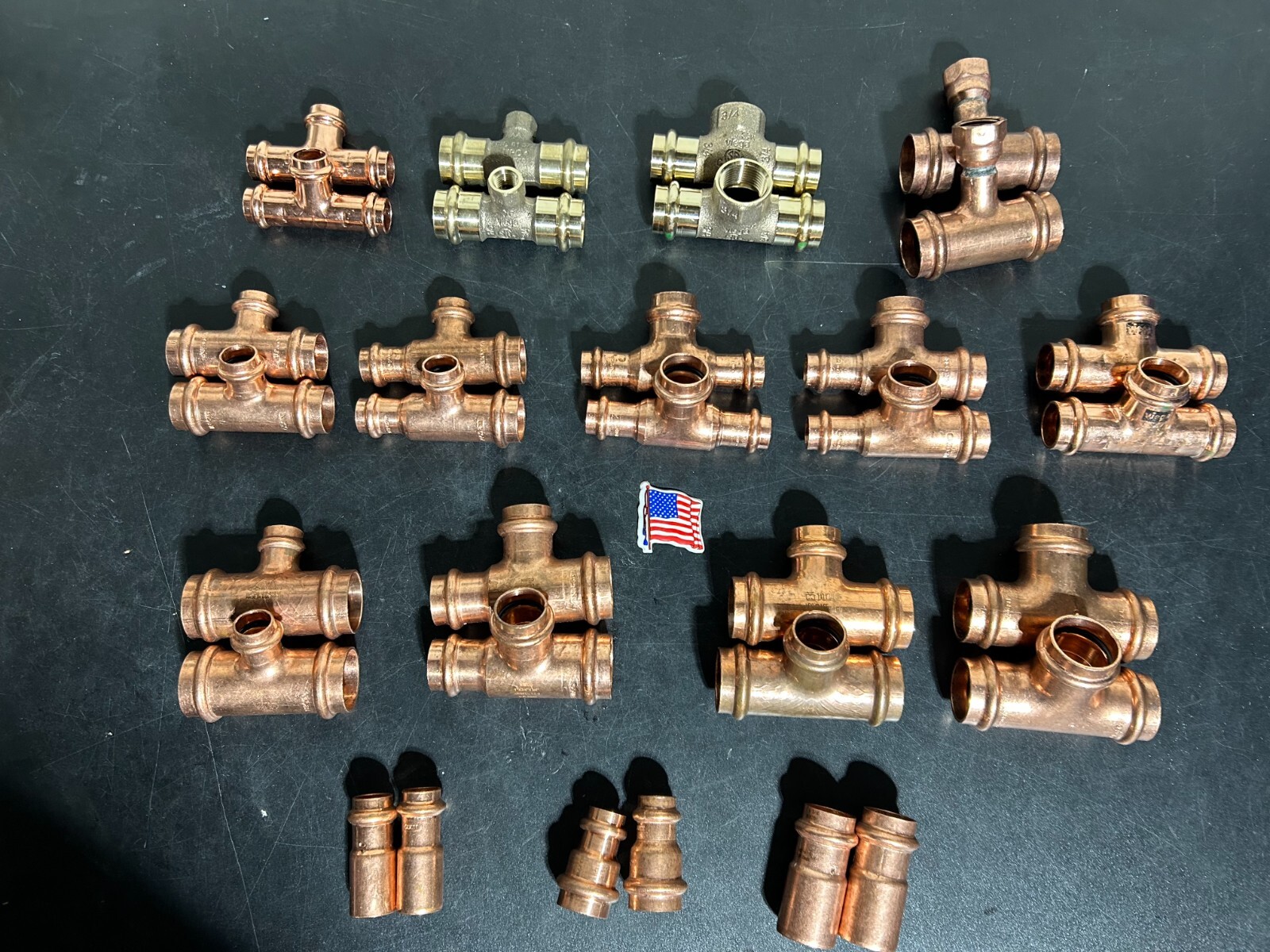NIBCO VIEGA EPC PROPRESS COPPER TEES FITTINGS QTY (32)  PLUMBING *MADE IN USA*