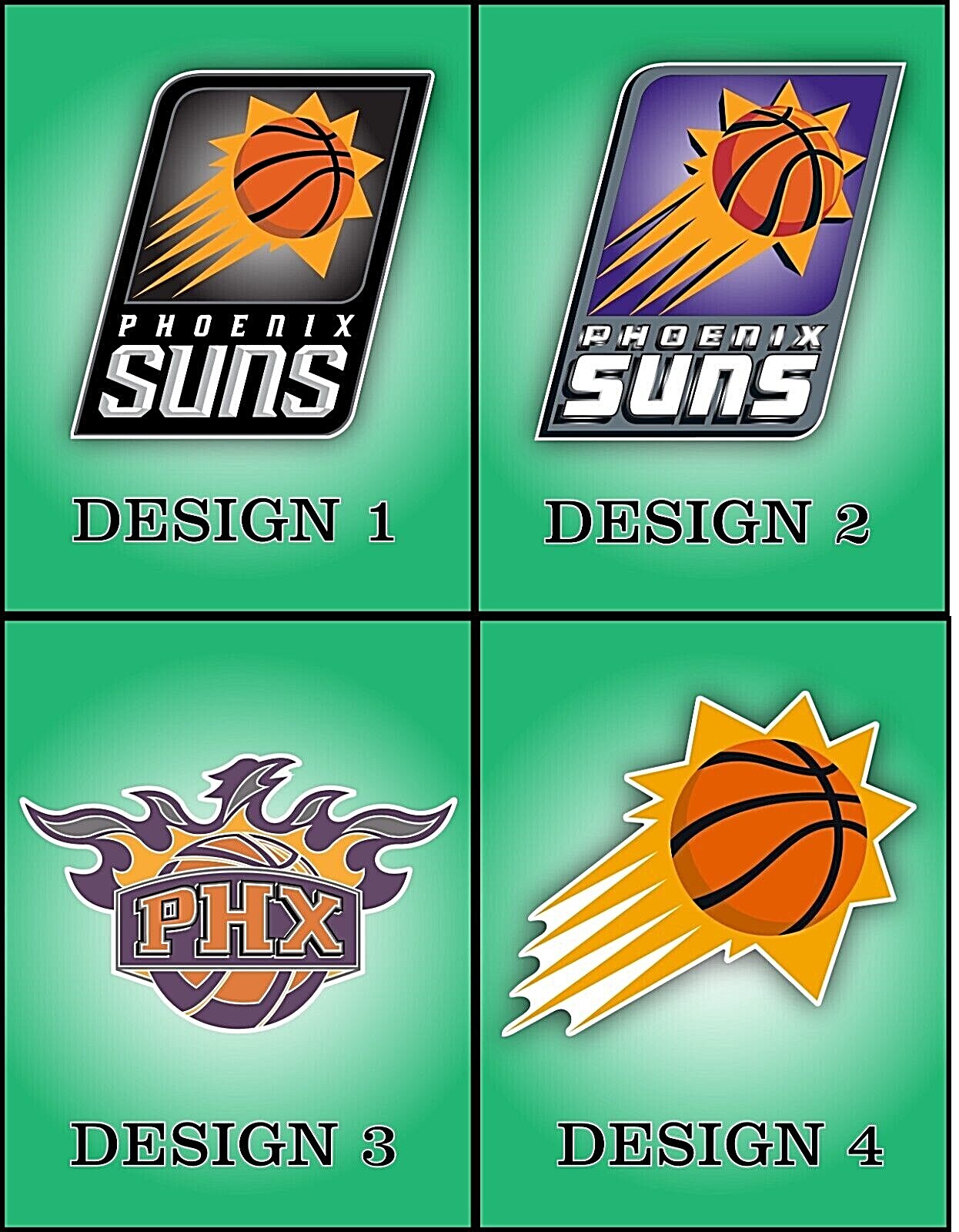 Phoenix Suns NBA Basketball Sticker Vinyl Decal Truck Bumper Water Resistant