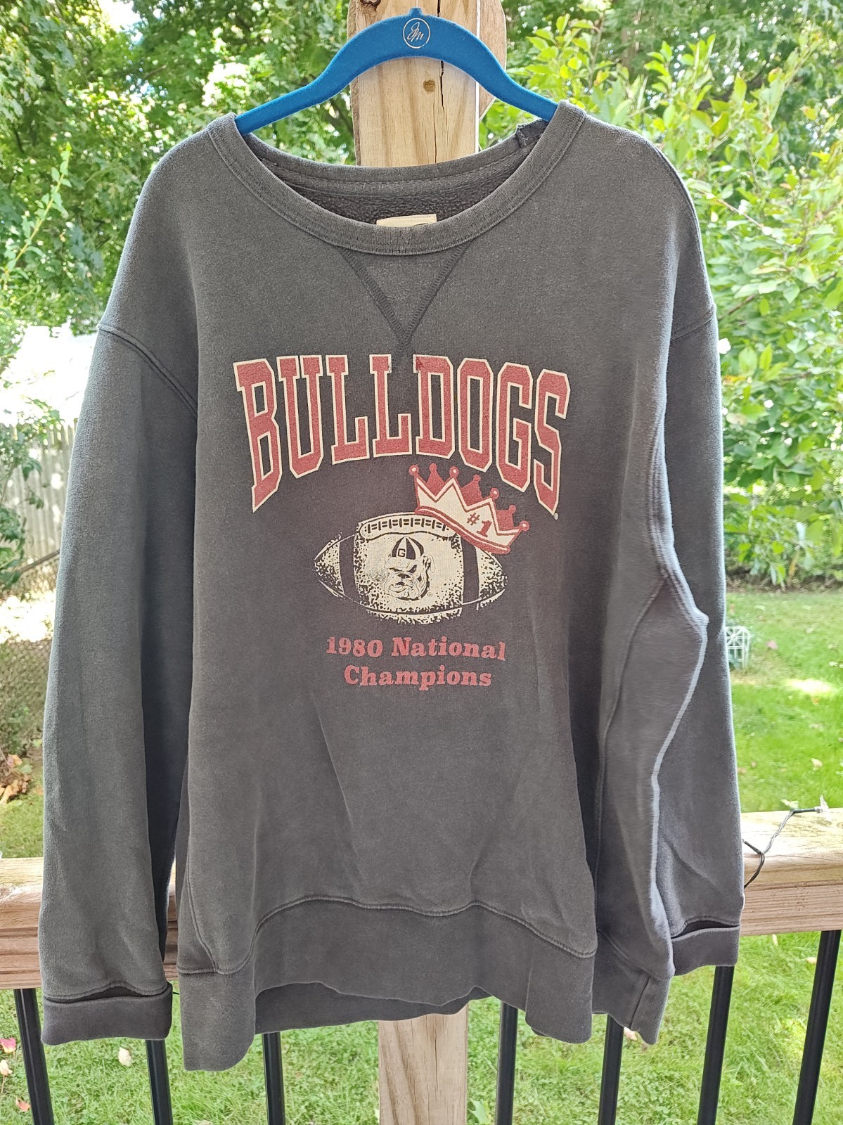 Georgia Bulldogs 1980 National Champions Tailgate Sweatshirt XLarge Rare Vintage Georgia Bulldogs 1980 National Champions Tailgate Sweatshirt XLarge Rare Vintage