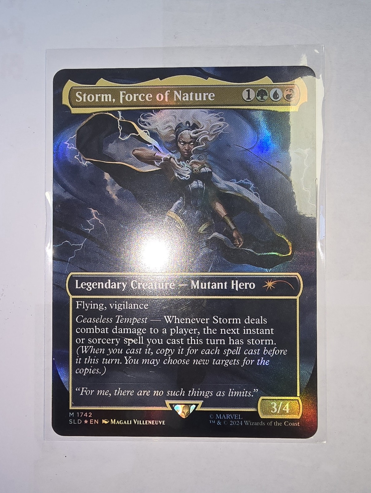 MTG SLD Storm, Force of Nature #1742 Rainbow Foil NM/M