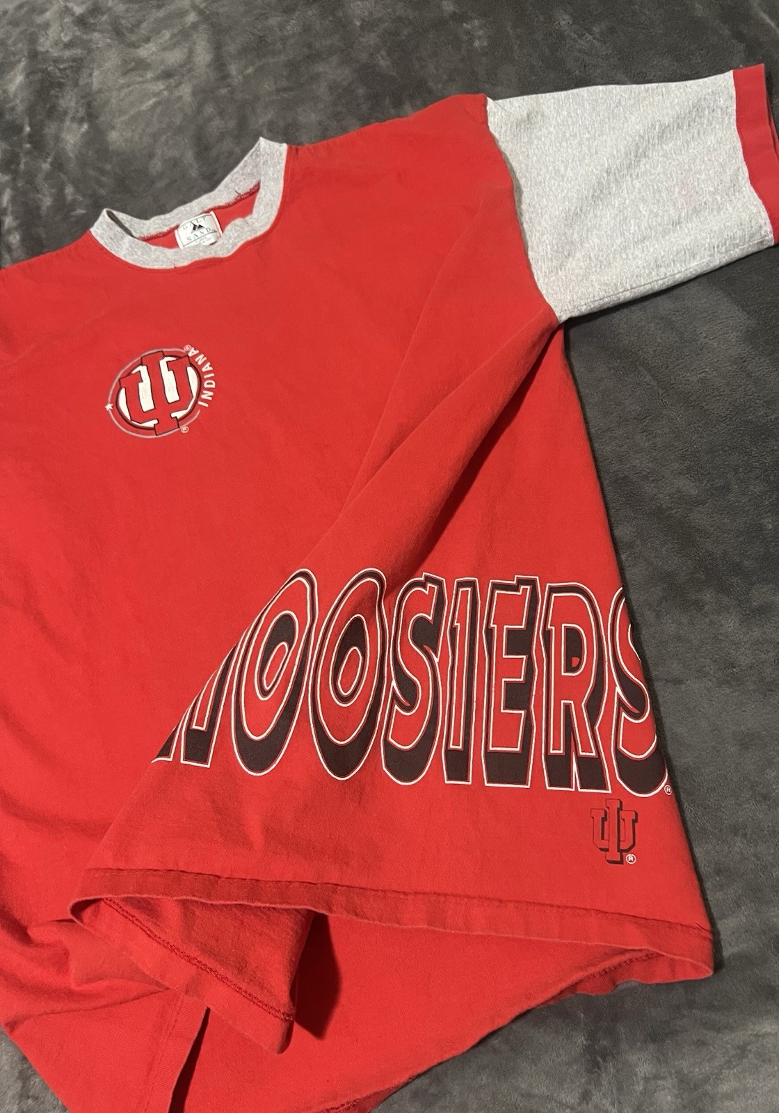 Vintage Indiana Hoosiers Big Print Graphic T Shirt 90s Galt Sand Men XL Baggy
