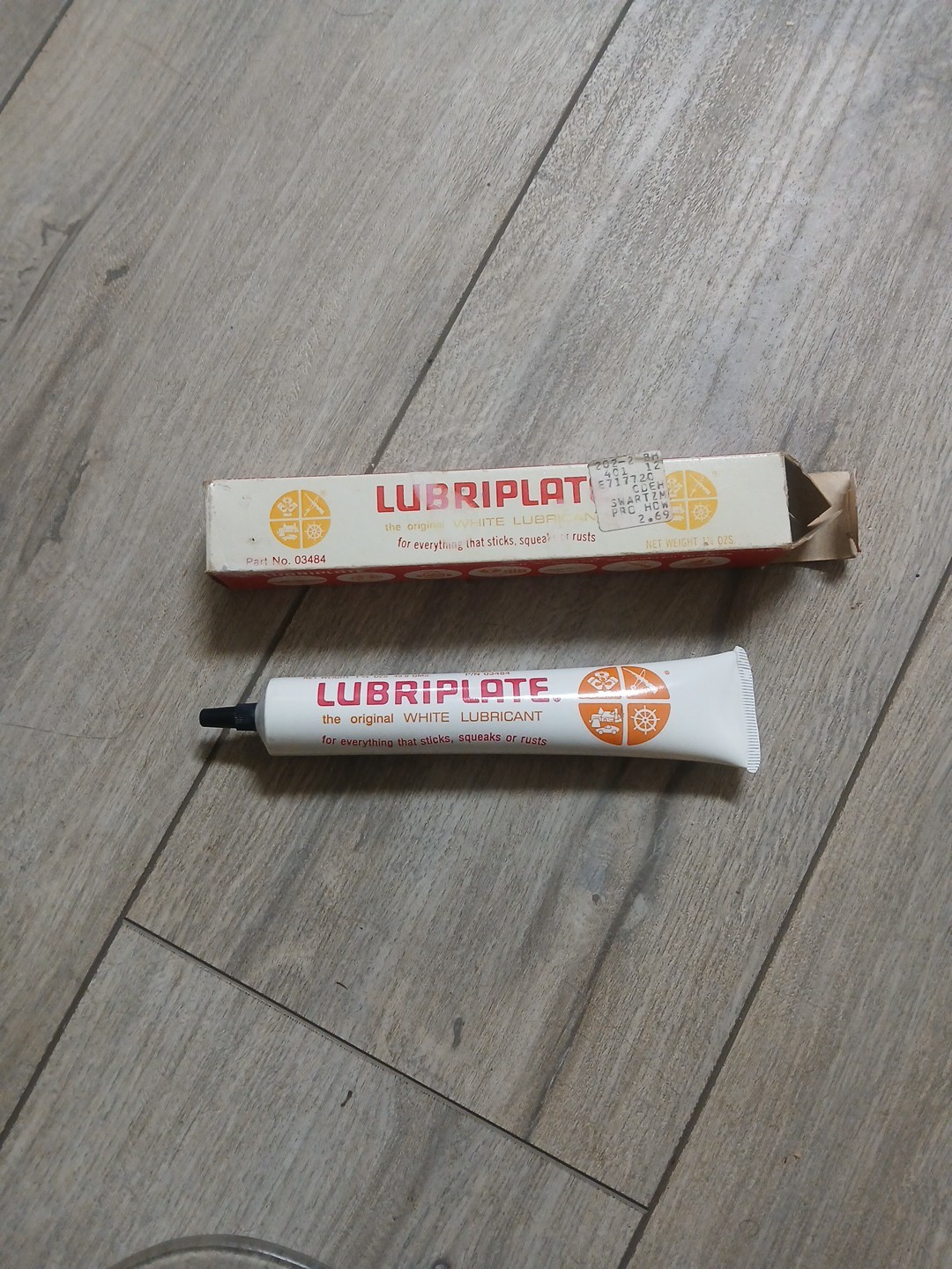 Vintage Lubriplate Original White Lubricant Grease 1 3/4 ounces 03484
