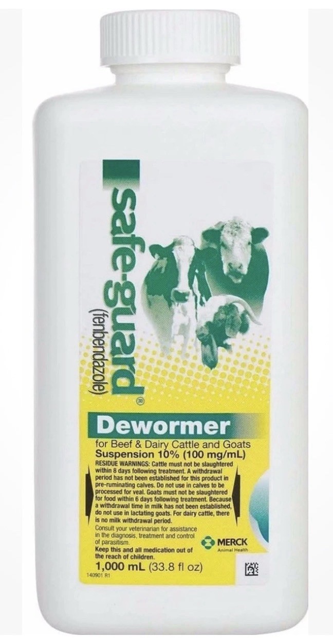 Safe-Guard Fenbendazole 10% Dewormer Cattle Sheep Goat 1L Merck EXP 01/27 New Safe-Guard Fenbendazole 10% Dewormer Cattle Sheep Goat 1L Merck EXP 01/27 New