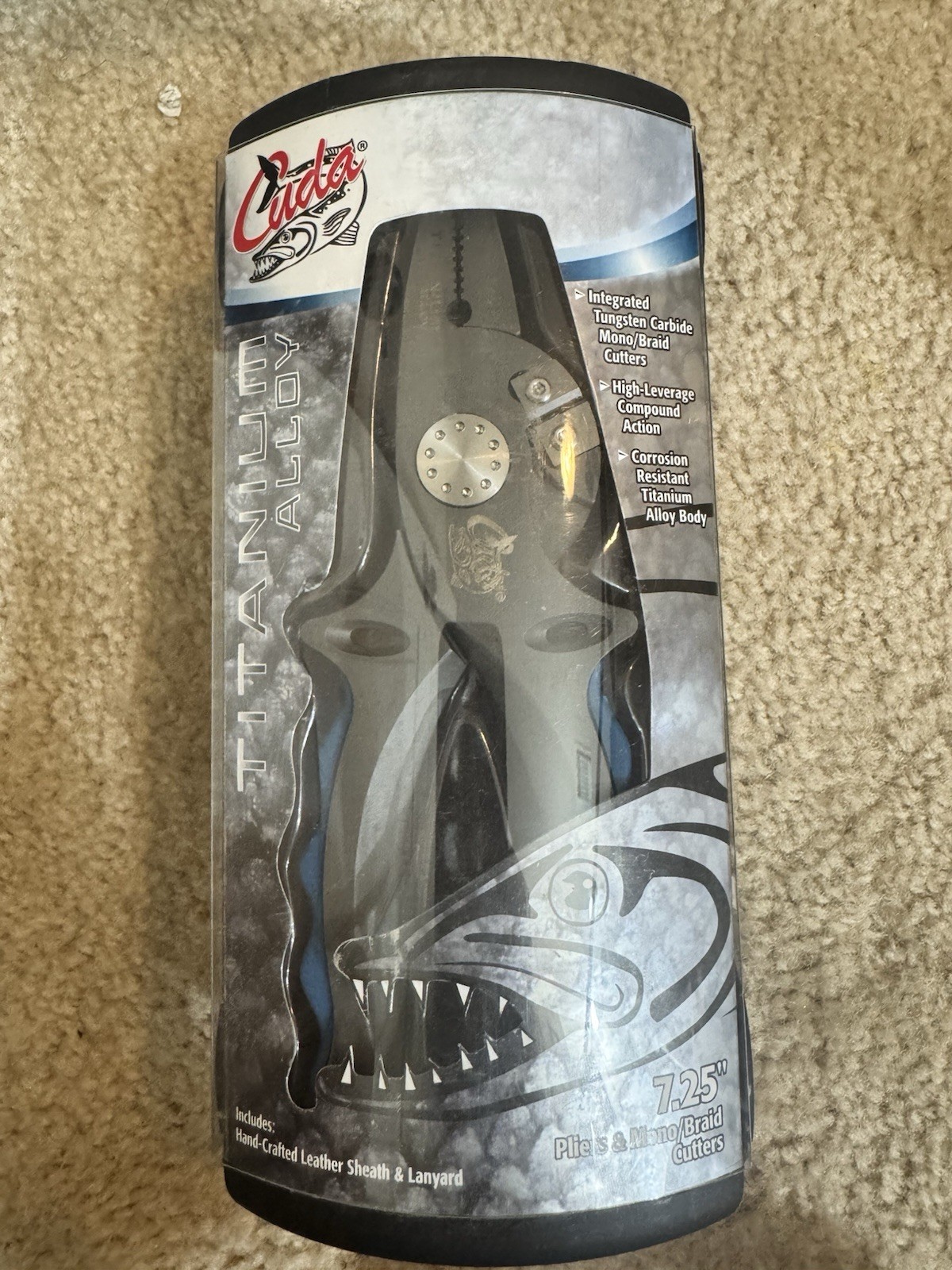 Cuda Titanium Alloy Fishing Pliers. 7.25”. MSRP: $385.