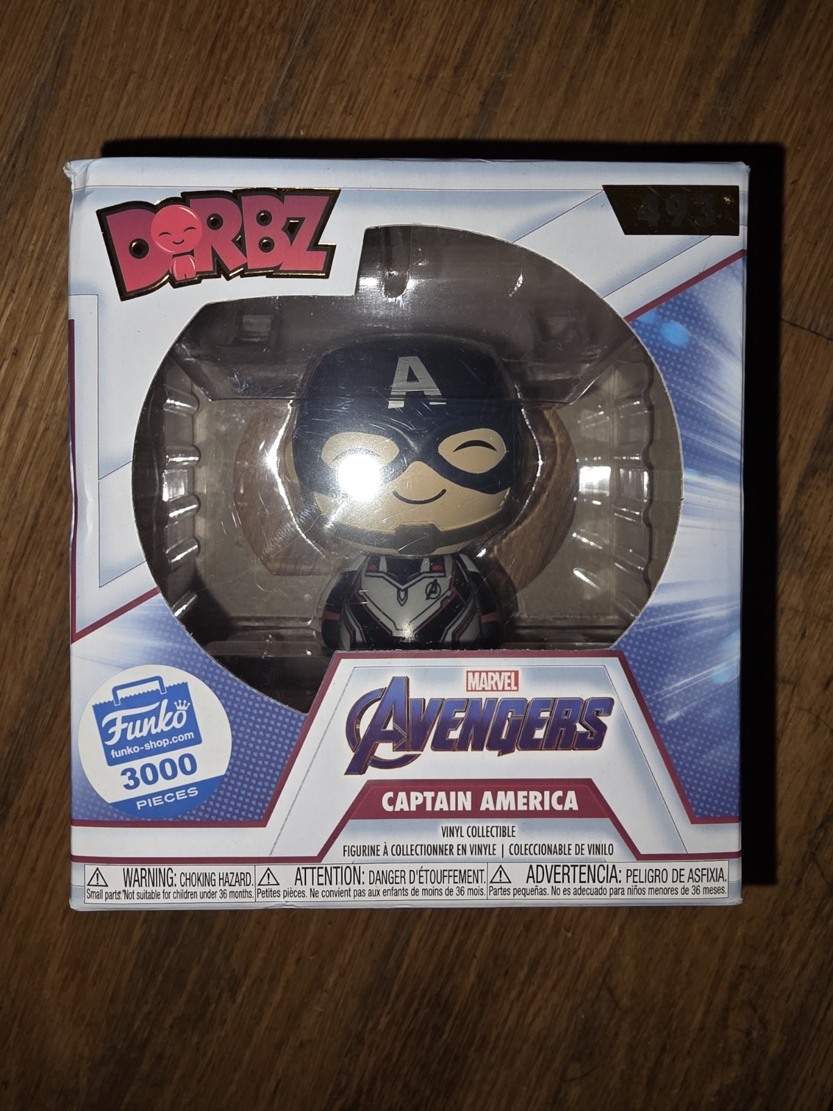 Funko Dorbz Funko Shop Exclusive LE 3000 - Marvel Avengers Captain America # 493 Funko Dorbz Funko Shop Exclusive LE 3000 - Marvel Avengers Captain America # 493