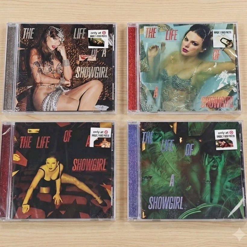 4x Taylor Swift The Life of a Showgirl CD & Posters New Sealed Target Exclusive 4x Taylor Swift The Life of a Showgirl CD & Posters New Sealed Target Exclusive