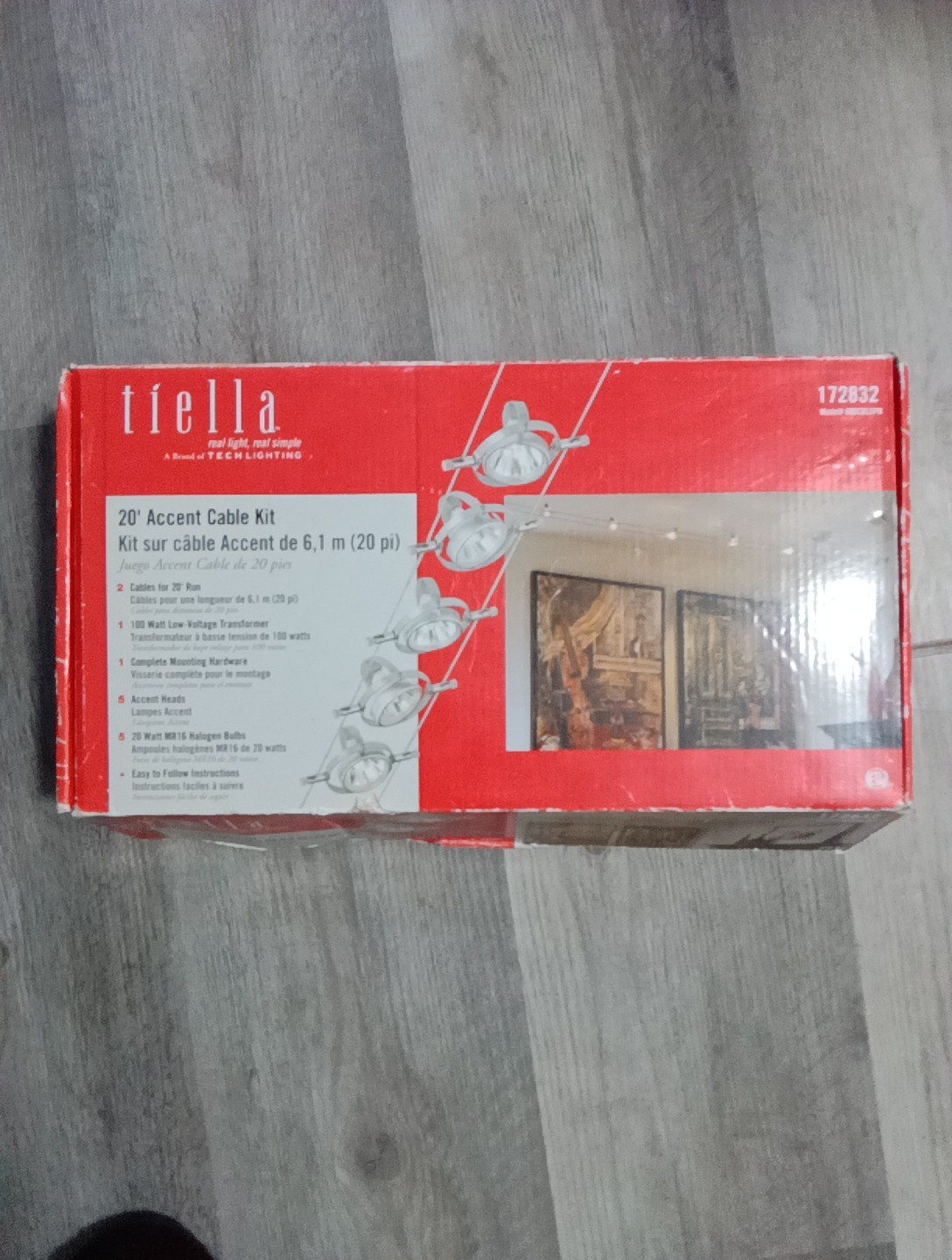 Tiella lighting 20’ Accent Cable Kit #172832 Model 800CBL5PN