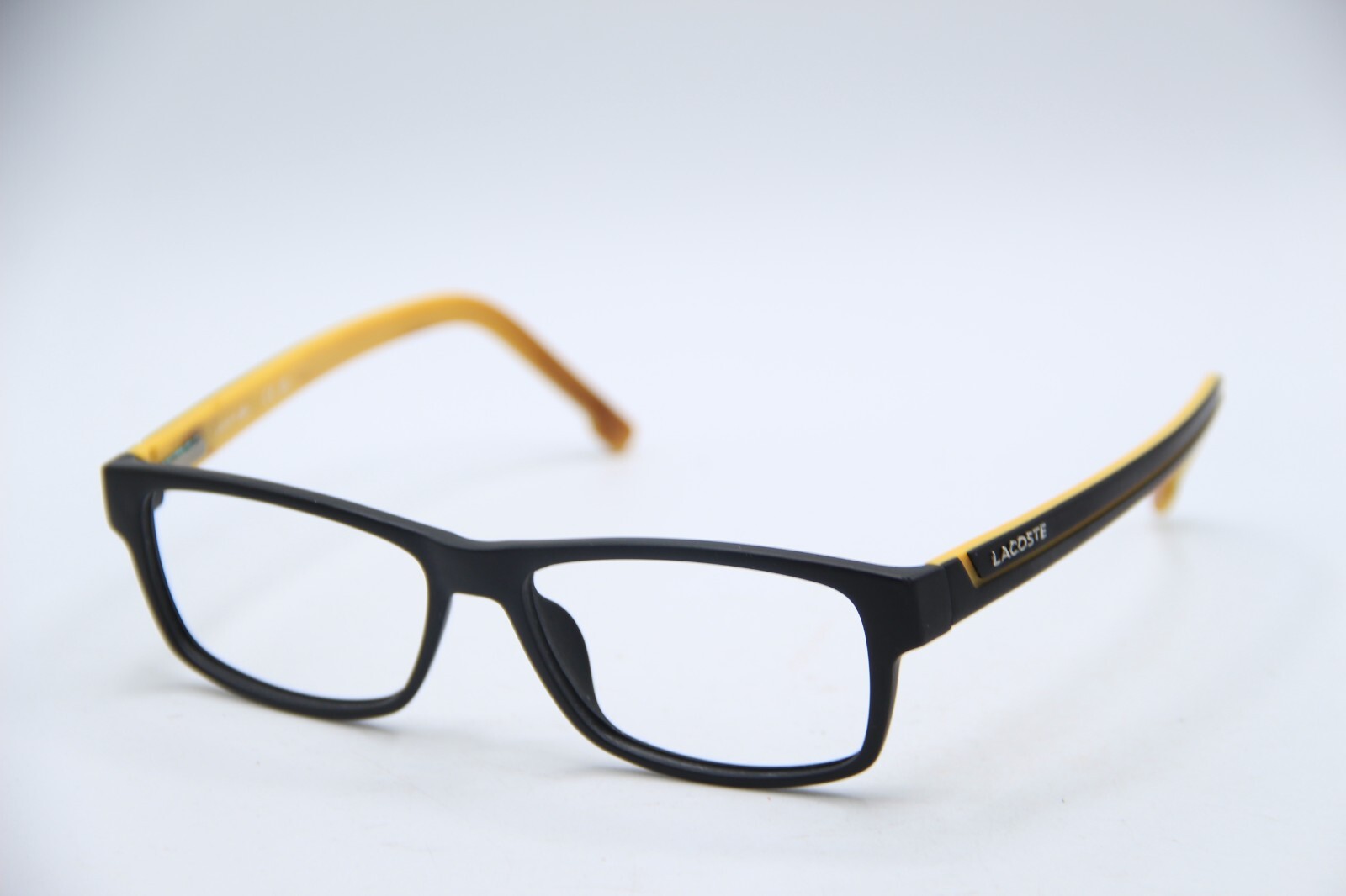 LACOSTE L2707 002 MATTE BLACK YELLOW AUTHENTIC EYEGLASSES 53-15