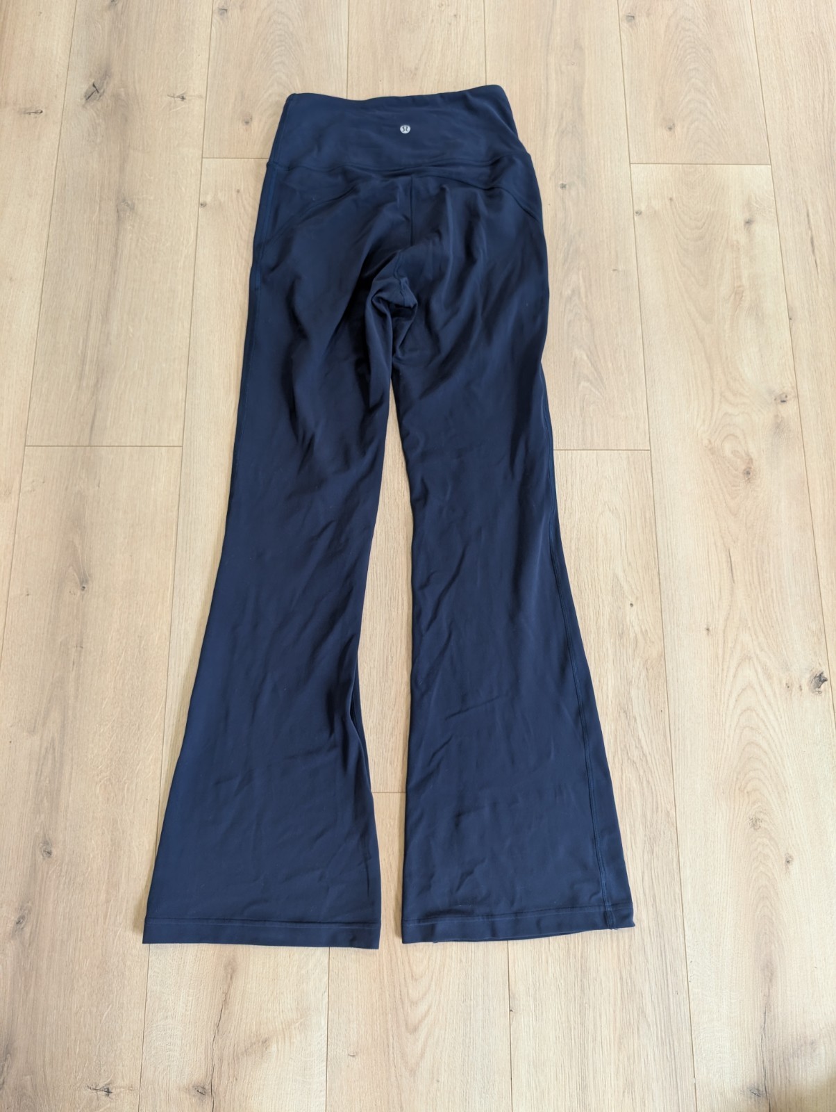 Lululemon Groove Super High-Rise Flared Nulu Pant Size 6 True Navy Excellent 32”