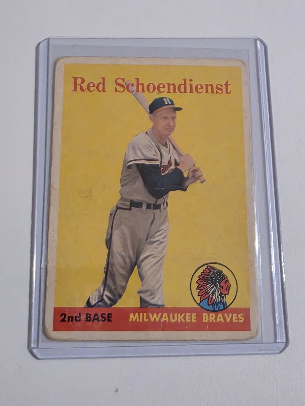 1958 Topps Baseball #190 Red Schoendienst HOF MKB 1958 Topps Baseball #190 Red Schoendienst HOF MKB