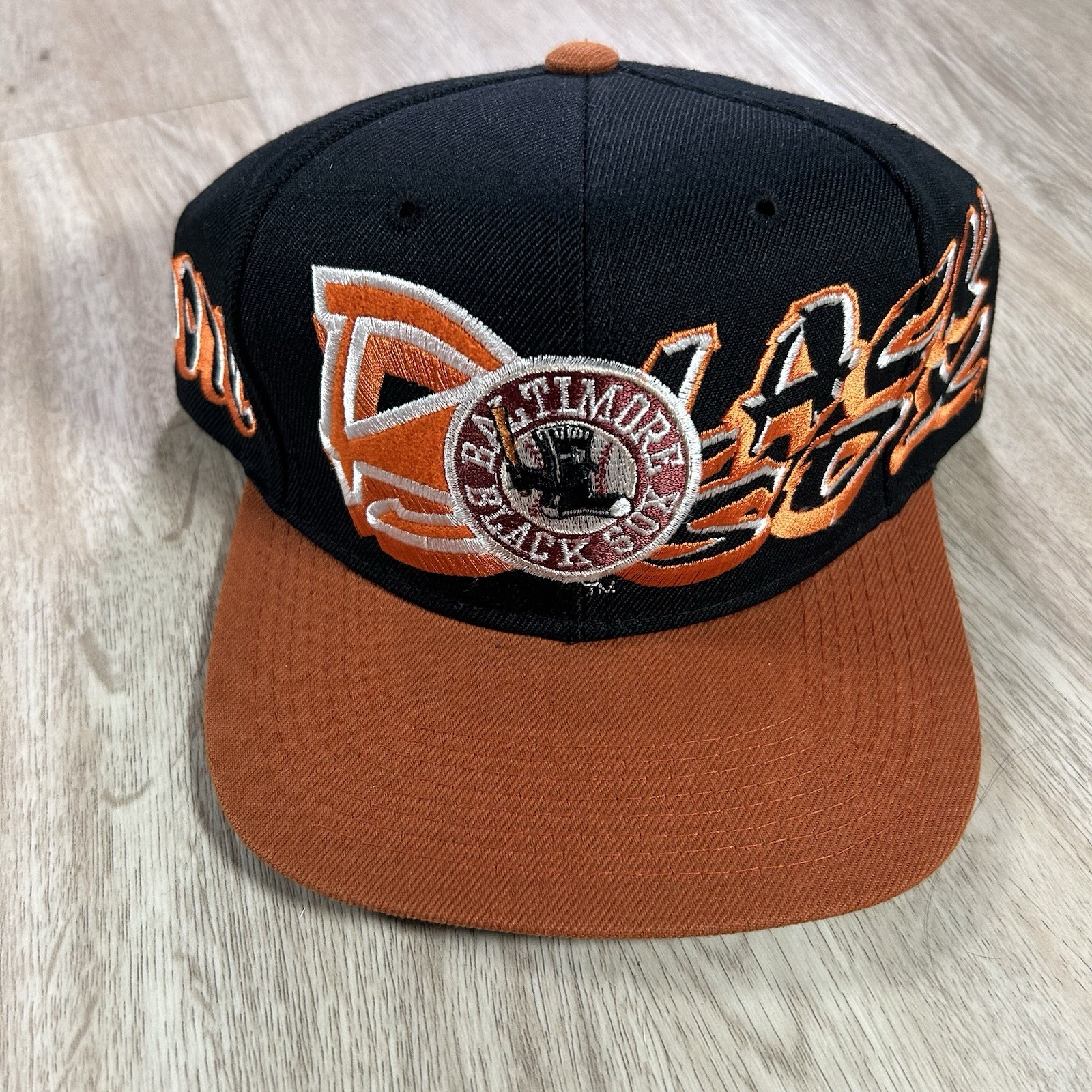 VTG Baltimore Black Sox Snapback Hat Negro League Baseball Black Wool Cap Boy VTG Baltimore Black Sox Snapback Hat Negro League Baseball Black Wool Cap Boy