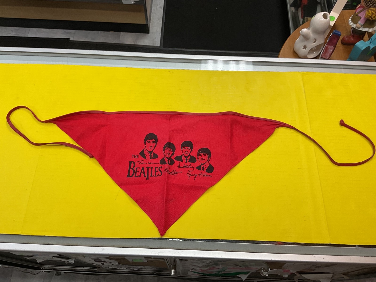 VTG The Beatles 1964 Triangular Head Scarf 