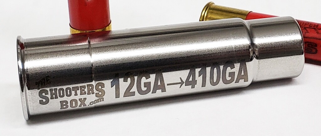 12GA to 410GA Shotgun Adapter - Stainless Steel - 