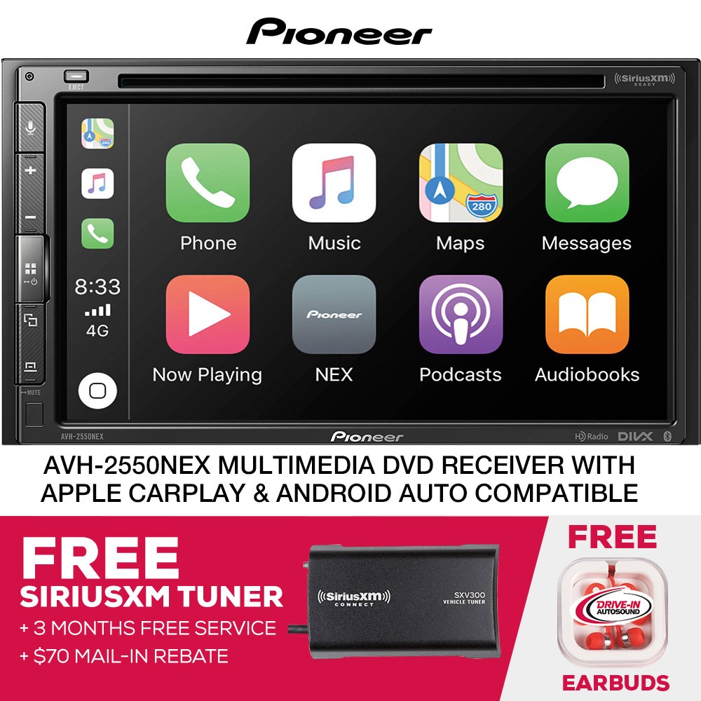 RFRB  Pioneer AVH-2550NEX 6.8