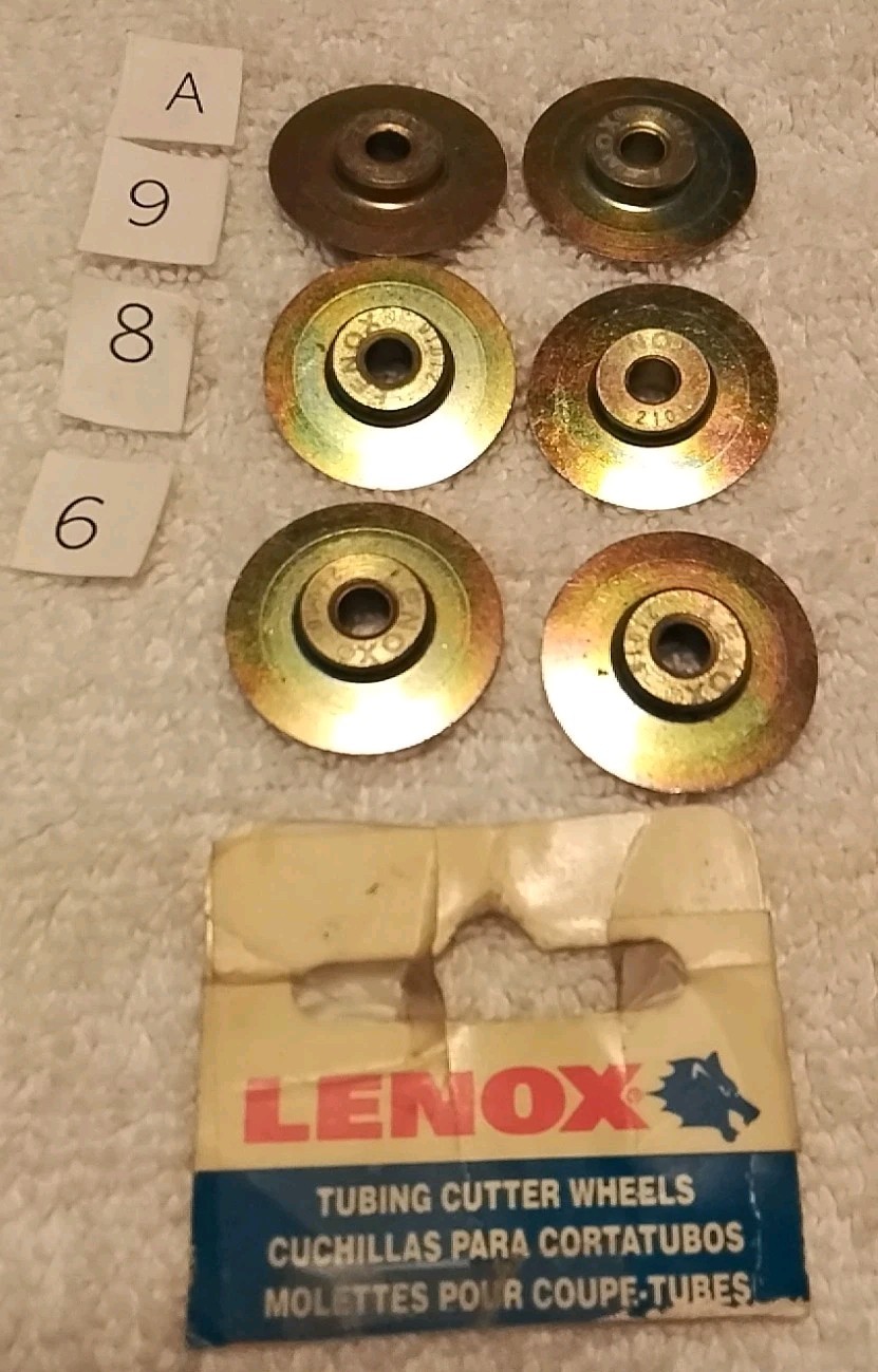 6pc 21016-TCW158P LENOX TUBING CUTTER WHEELS \
