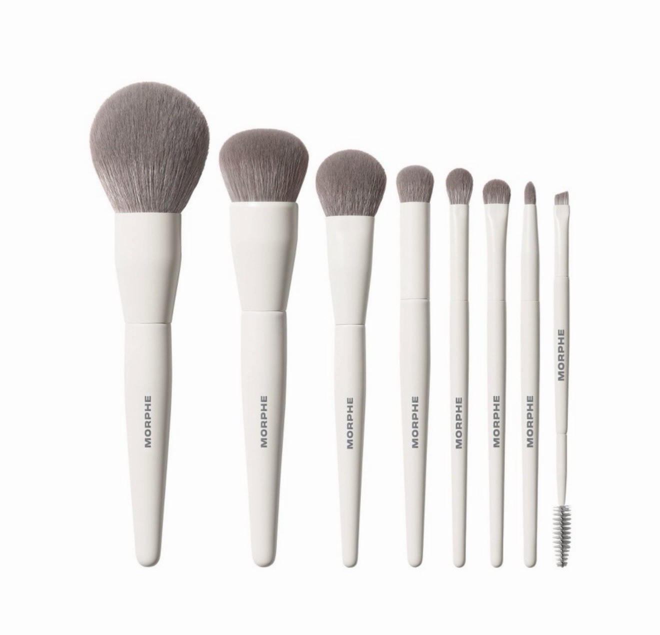 Morphe Face & Eye Brush Set - Best Of Blends- 8pc: Wood Handle,