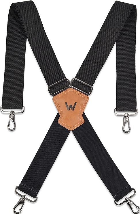 WELKINLAND 2Inch Men\'s Heavy Duty Suspenders w/Hooks For jeans