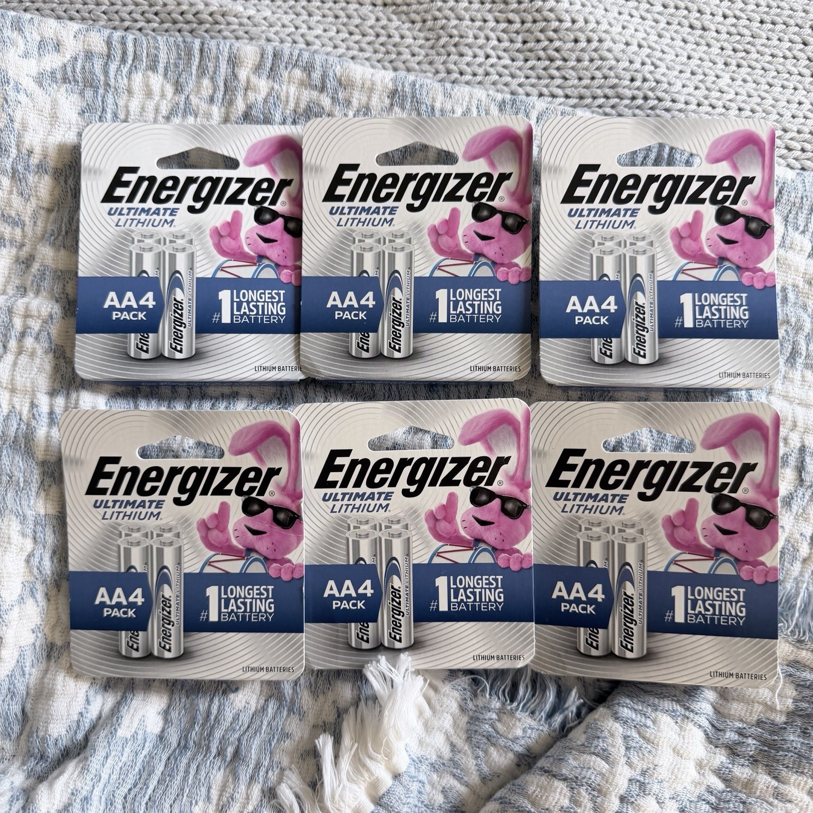 Energizer Ultimate Lithium AA Batteries 6 - 4 Packs (24 Batteries) EXP 12/2050 Energizer Ultimate Lithium AA Batteries 6 - 4 Packs (24 Batteries) EXP 12/2050