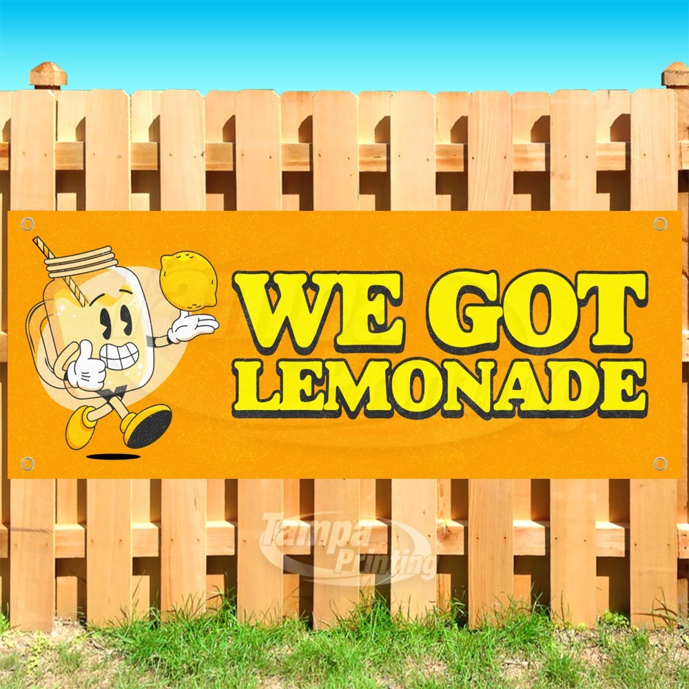 WE GOT LEMONADE Advertising Drinks Fresh Vinyl Banner Flag Sign USA SB11321