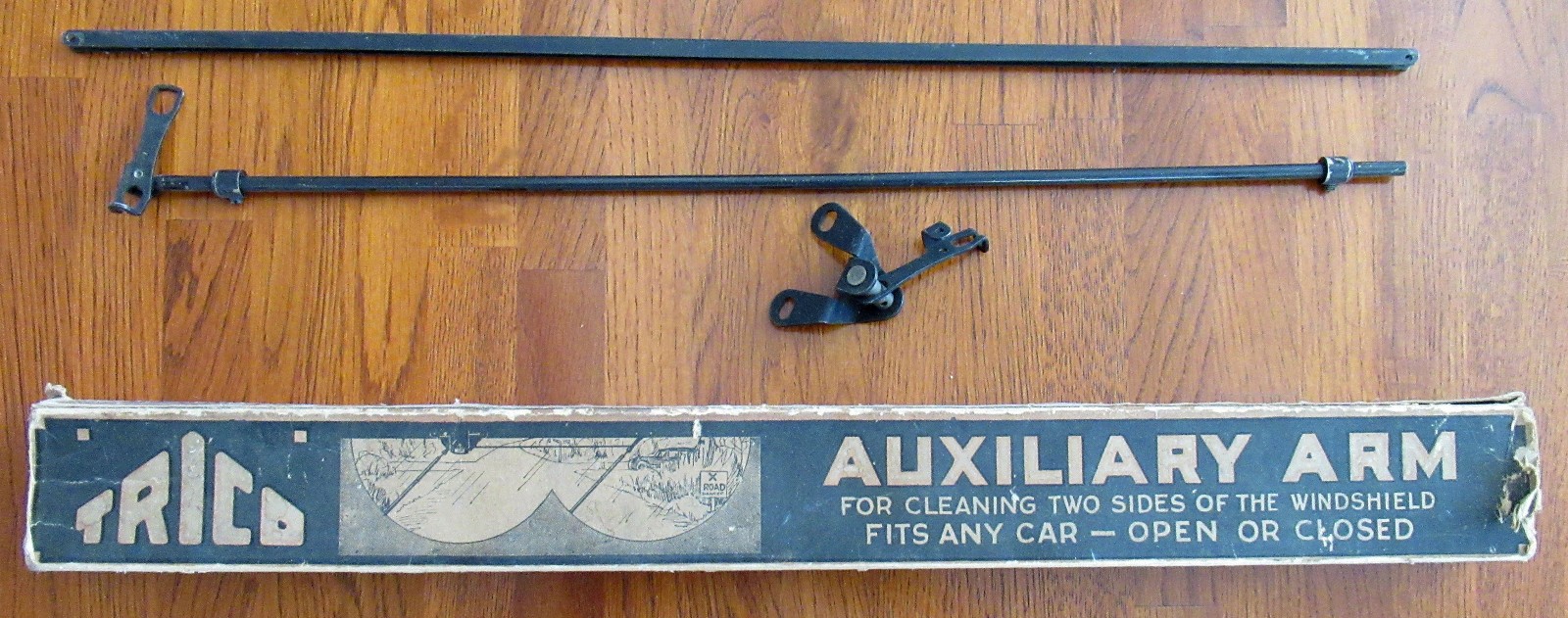 Original 1920 ‘s Vintage Accessory Trico Vacuum Auxiliary Arm NOS in Box Antique