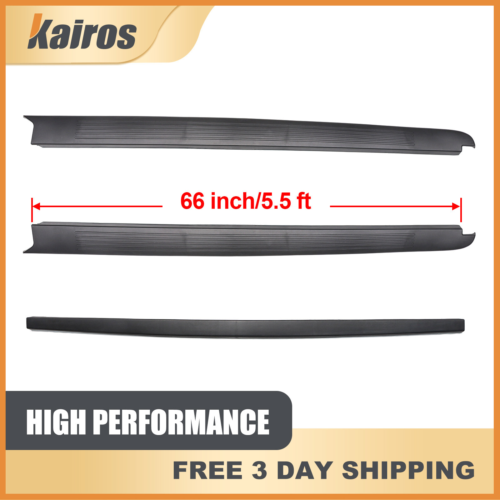 For 04-05 Ford F-150 Style Side 5.5' RH & LH Bed Rail & Tailgate Cap Molding Kit