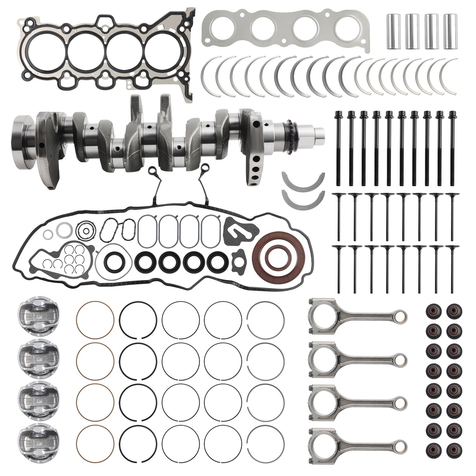 G4NC 2.0L GDI NU Engine Overhaul Rebuild Kit w/ Crankshaft Rods Fit Hyundai KIA