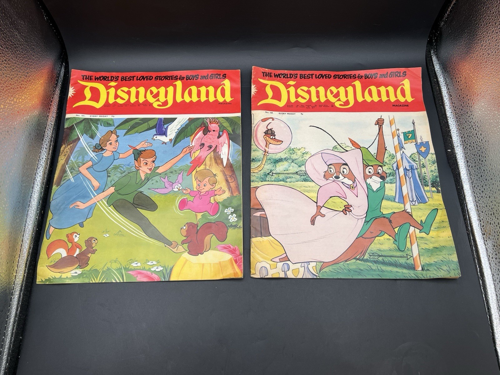 Vintage Disneyland Story Magazines 1970s Britain 10p Rare Peter Pan