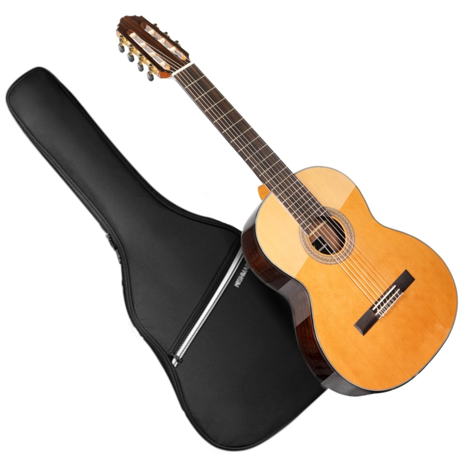 WishMade 7 String Acoustic Classical 40.35 x 14.72 x 4.33 inches, Natural